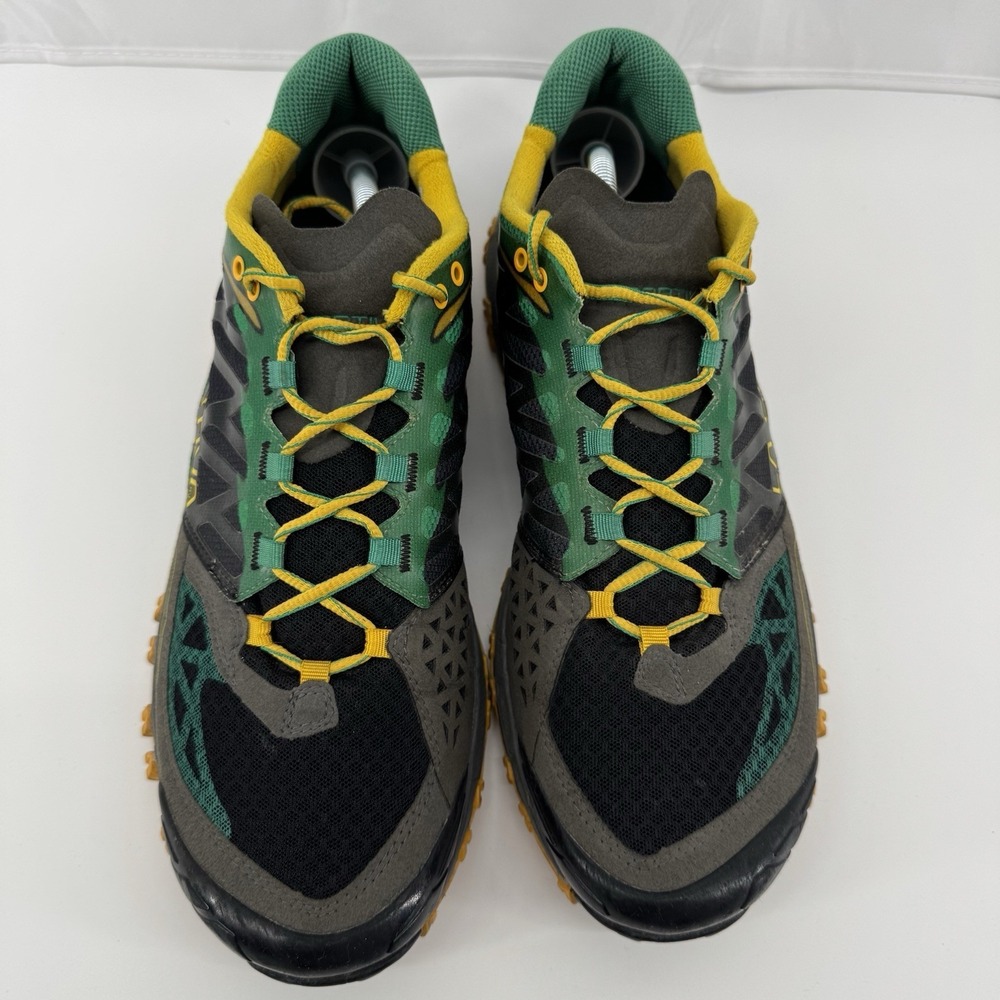 LA Sportiva Bushido Shoes Trail Running Hiking Green/Yellow Mens Sz 13 - Picture 4 of 16